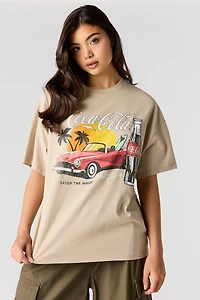 T-shirt en coton épais de luxe à imprimé Coca-Cola