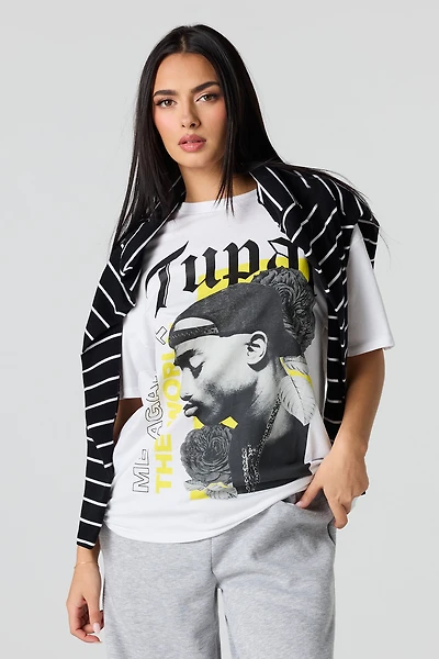 Tupac Graphic Boyfriend T-Shirt