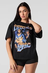 T-shirt à imprimé Tupac Thug Life