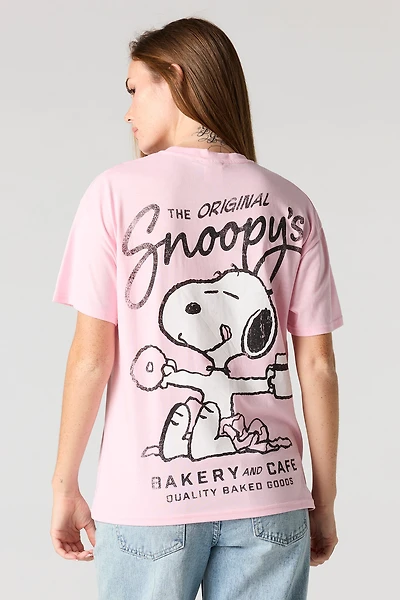 Peanuts Snoopy Graphic Boyfriend T-Shirt