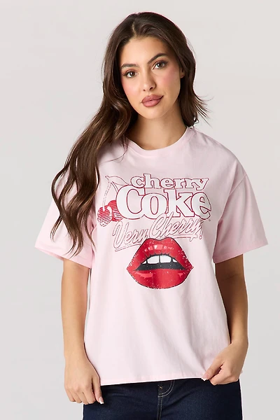 Luxe Heavy Cotton Cherry Coke Graphic T-Shirt