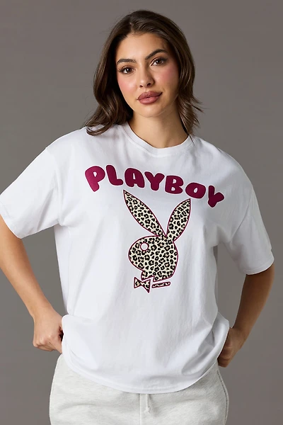 Luxe Heavy Cotton Playboy Puff Print T-Shirt