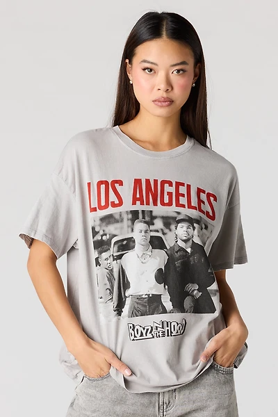 Boyz n the Hood Graphic Washed Boyfriend T-Shirt