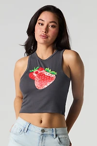 Summer Graphic Ribbed Tank