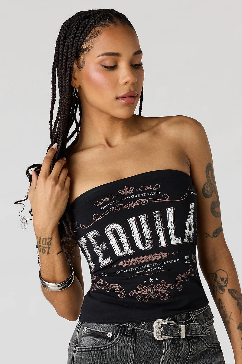 Graphic Tube Top