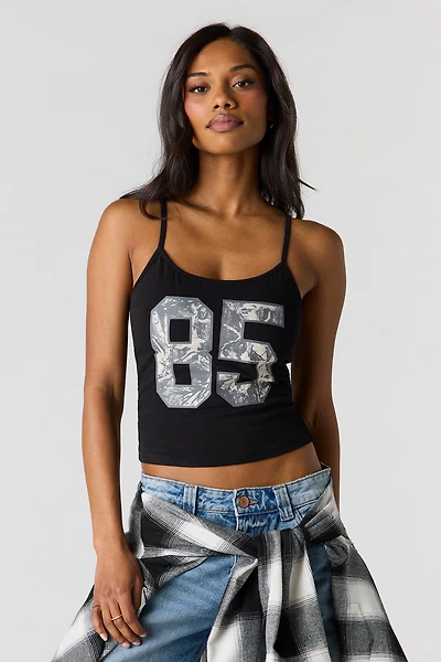 HD Print Scoop Neck Cami