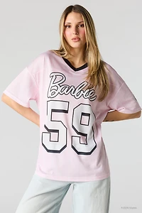 Jersey en filet à imprimé Barbie™