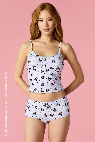 Kuromi™ Print Tank & Boy Short Set