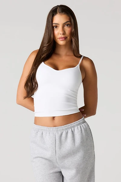 Seamless Ribbed Braless Tank