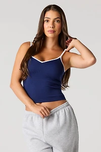 Seamless Ribbed Braless Tank