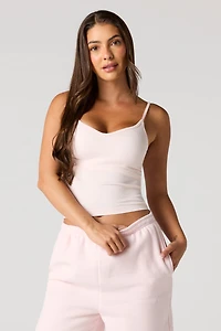 Seamless Ribbed Braless Tank