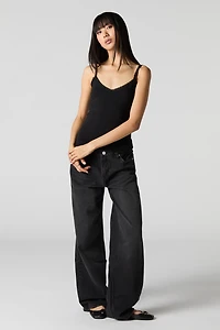 Camisole avec liséré de dentelle et encolure en V