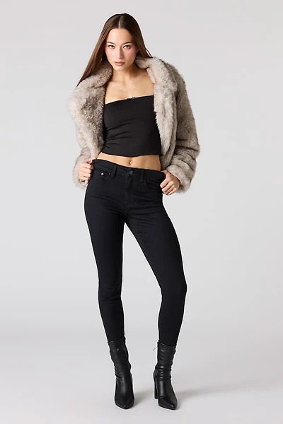 High Rise Skinny Black Jean