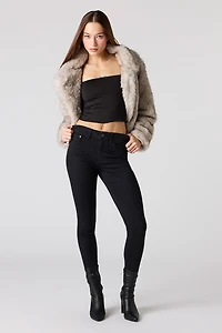 High Rise Skinny Black Jean