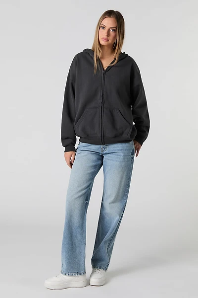 Jean droit à taille basse moyen
