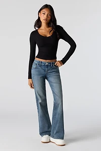Low Rise Flare Jean
