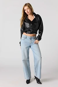 Low Rise Baggy Light Jean