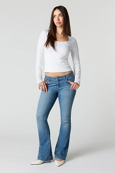 Low Rise Medium Flare Jean