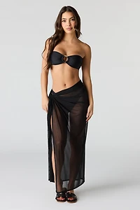 Mesh Maxi Swim Cover Up Sarong