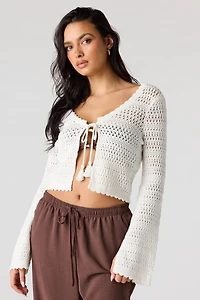 Haut couvre-maillot crocheté avec attache