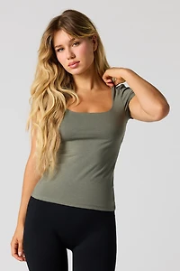 Soft Contour Scoop Neck T-Shirt