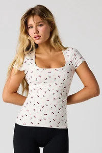 Soft Contour Scoop Neck T-Shirt