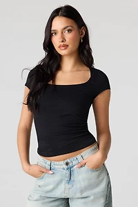 Soft Contour Square Neck T-Shirt