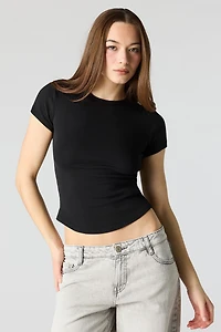 Curved Hem T-Shirt