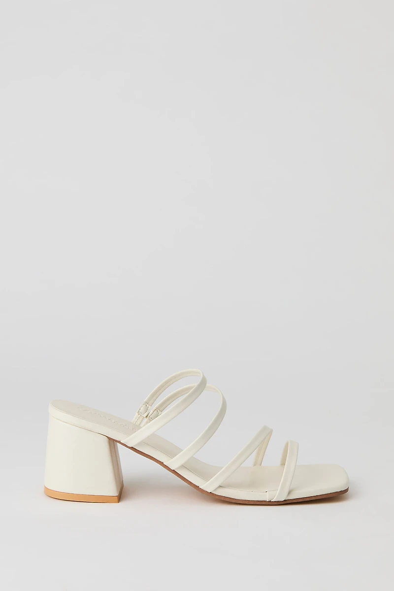 Sandales à talons avec brides