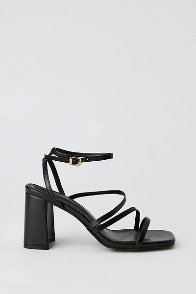 Strappy Ankle Strap Heeled Sandal