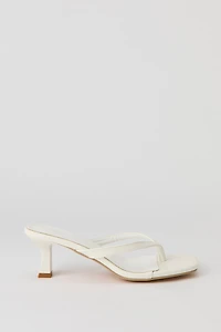 Sandales à talon bottine en similicuir