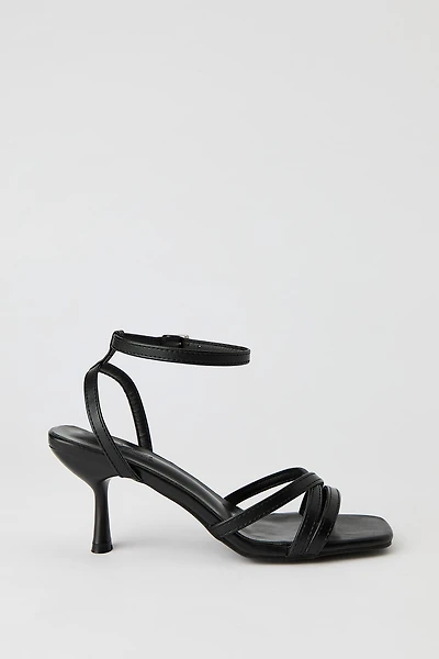 Strappy Ankle Strap Kitten Heel