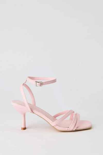Strappy Ankle Strap Kitten Heel