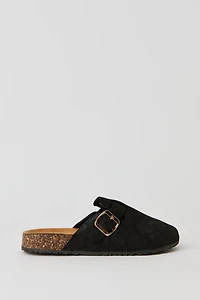 Faux Suede Status Printed Clog