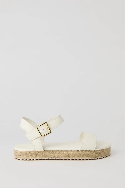 Sandales espadrilles à semelle plateforme