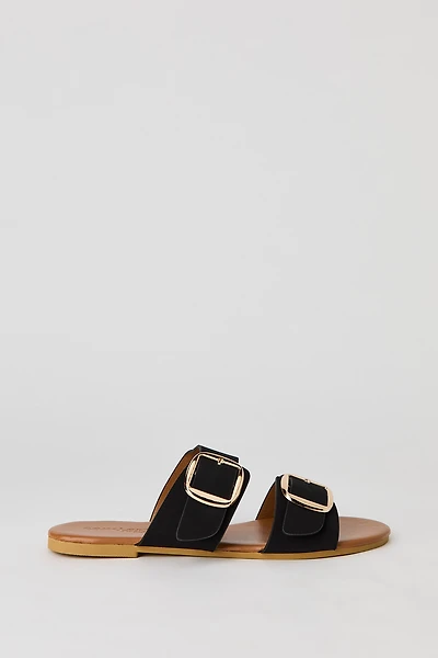 Large Double Buckle Sandal