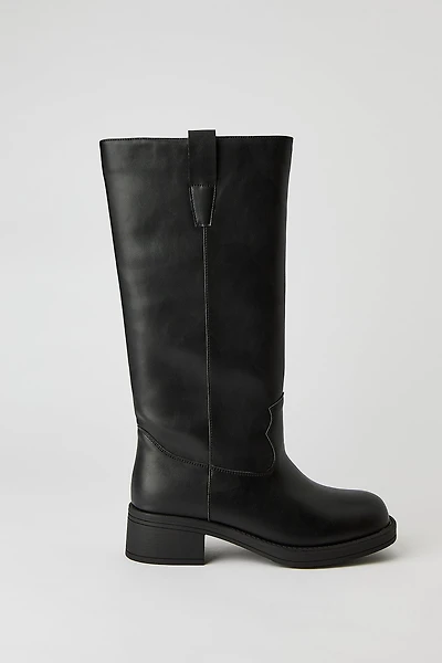 Faux Leather Calf Boot