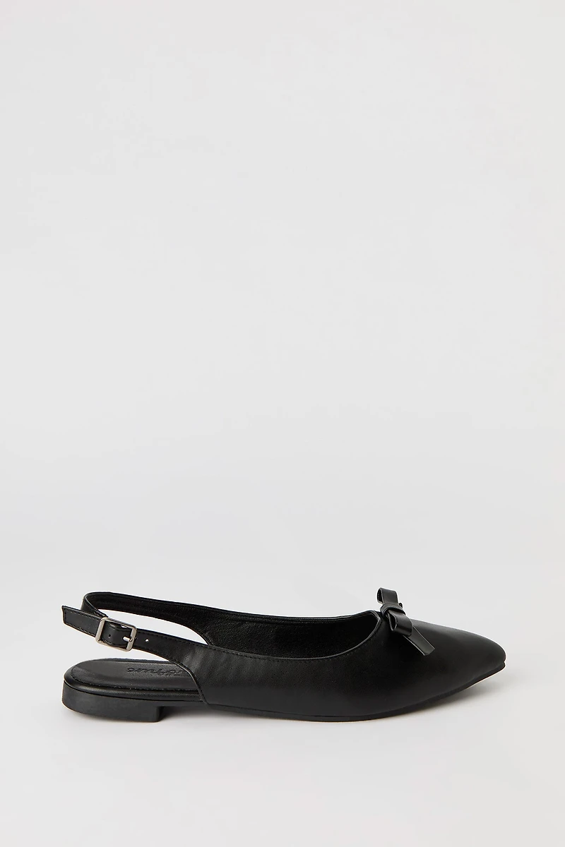 Bow Slingback Flat