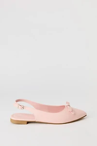 Bow Slingback Flat