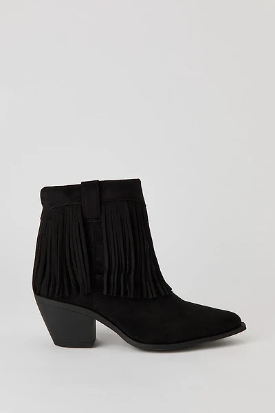 Fringe Cowboy Ankle Boot