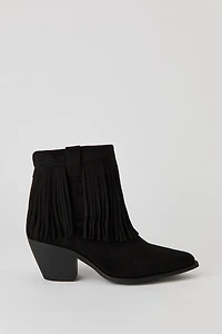 Fringe Cowboy Ankle Boot