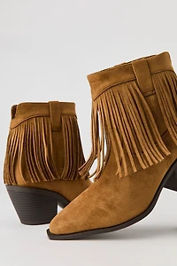 Fringe Cowboy Ankle Boot