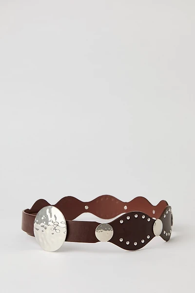 Ceinture Western cloutée festionnée