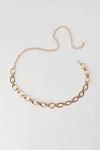 Ceinture en chaîne avec fermeture ovale