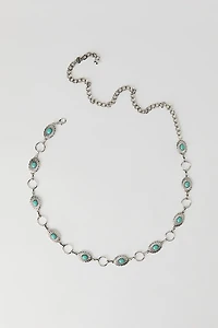 Ceinture de style Western en chaîne avec pierres