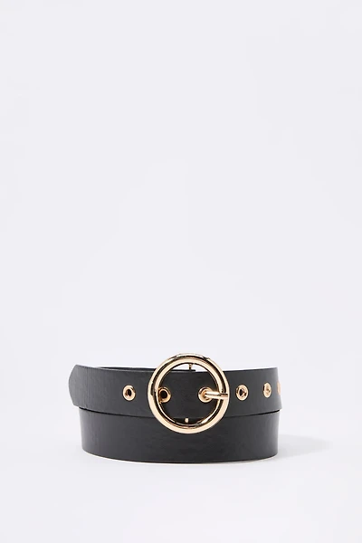 Ceinture avec boucle circulaire