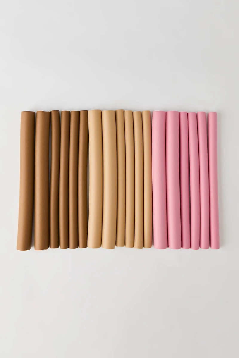 Ensemble de bigoudis sans chaleur