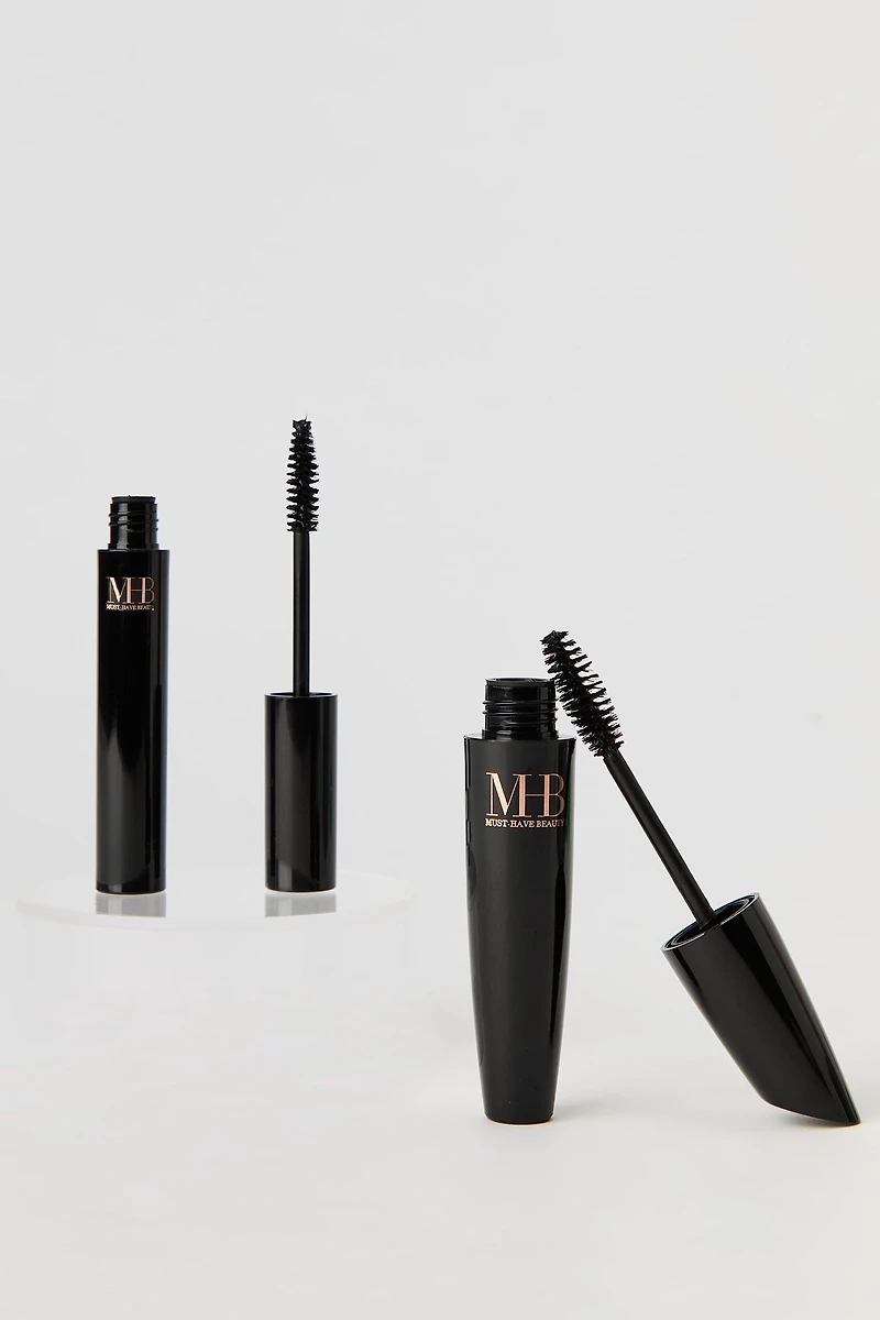 Black Lengthening & Volumizing Mascara Set (2 Pcs)