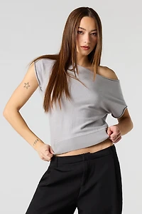 Haut en tricot à épaules dénudées