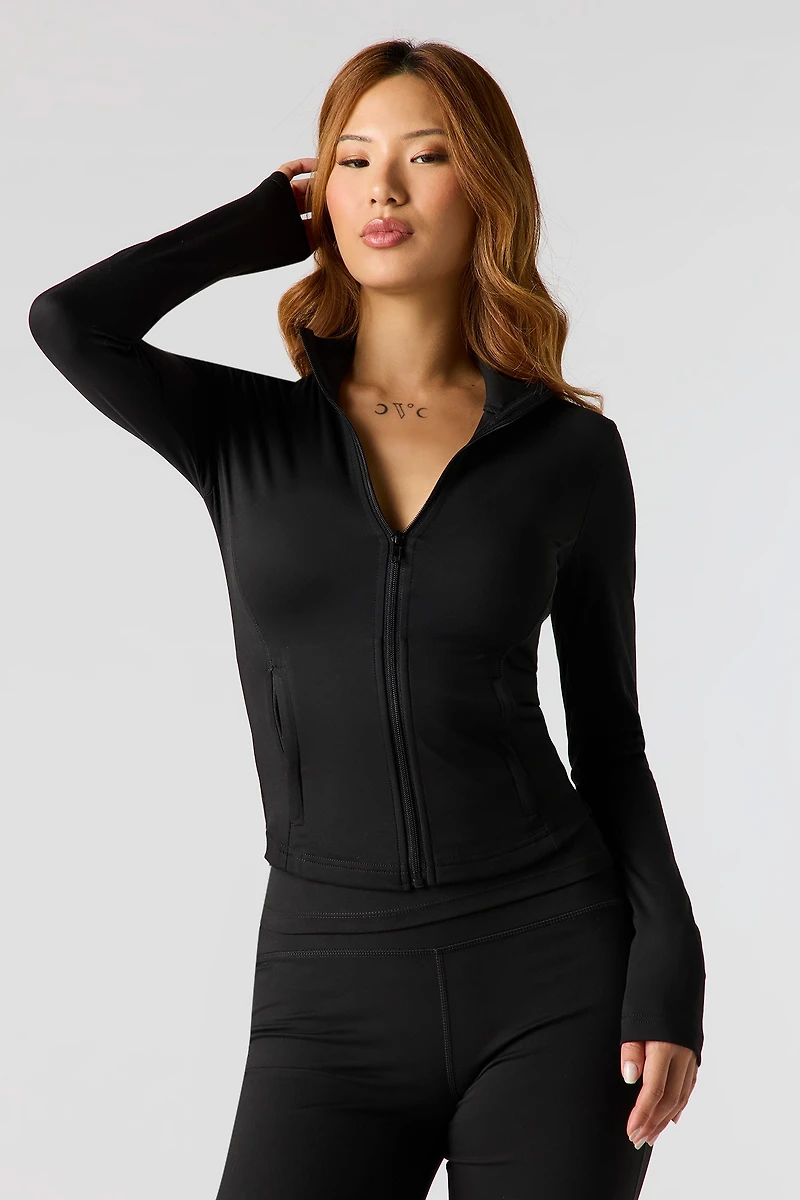 Active Zip-Up Long Sleeve Jacket